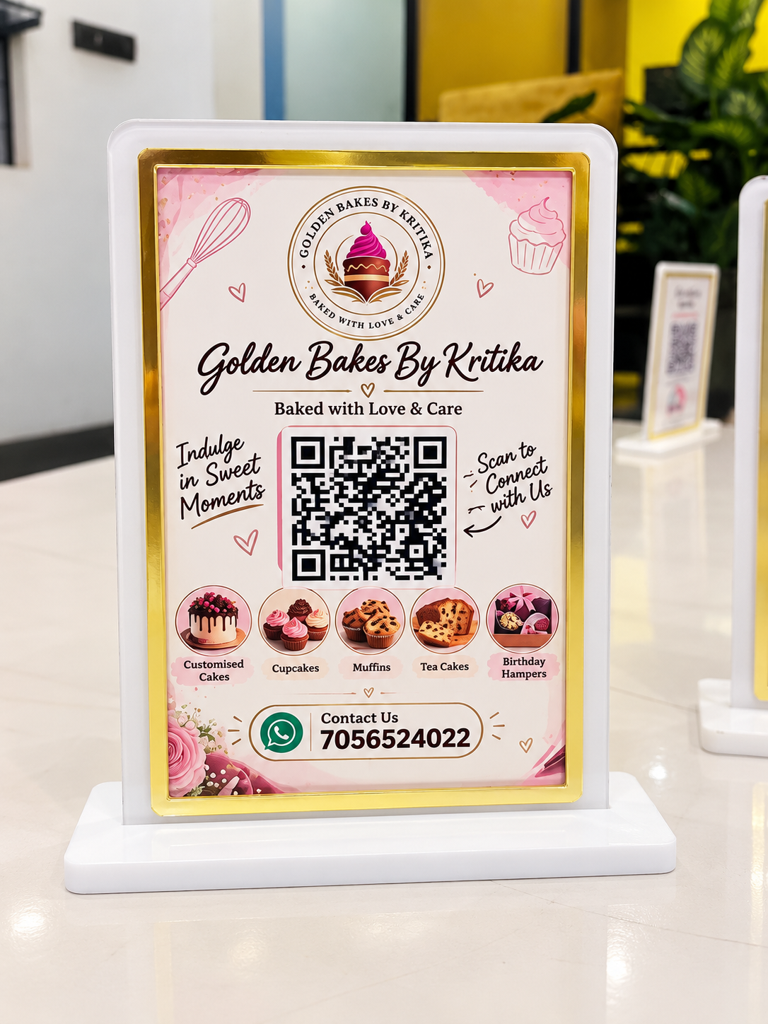 All-in-One Business QR Scanner Standee