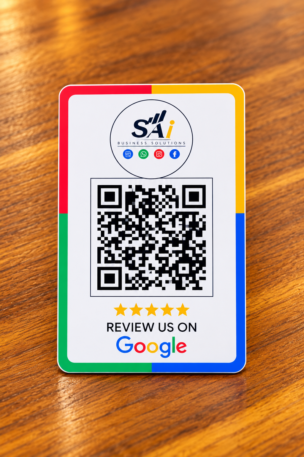 1 QR Google Review PVC Card