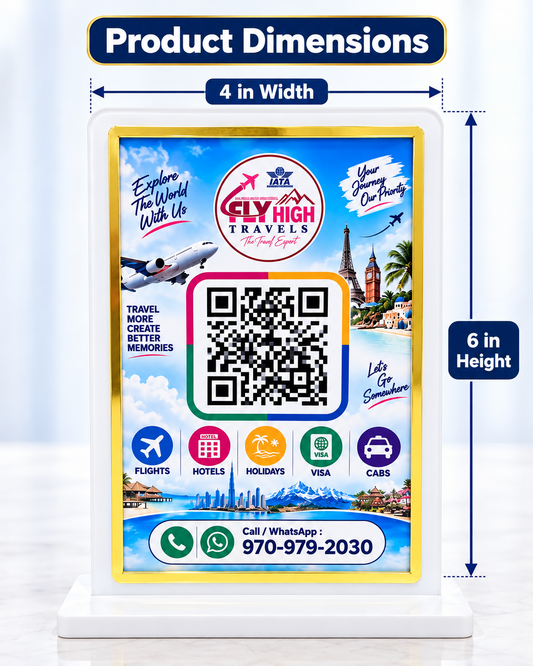 All-in-One Travel Business QR Standee