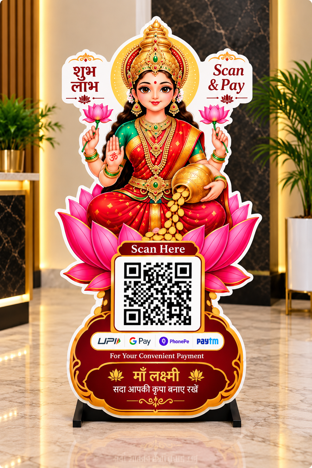 1 QR Divine Payment Standee