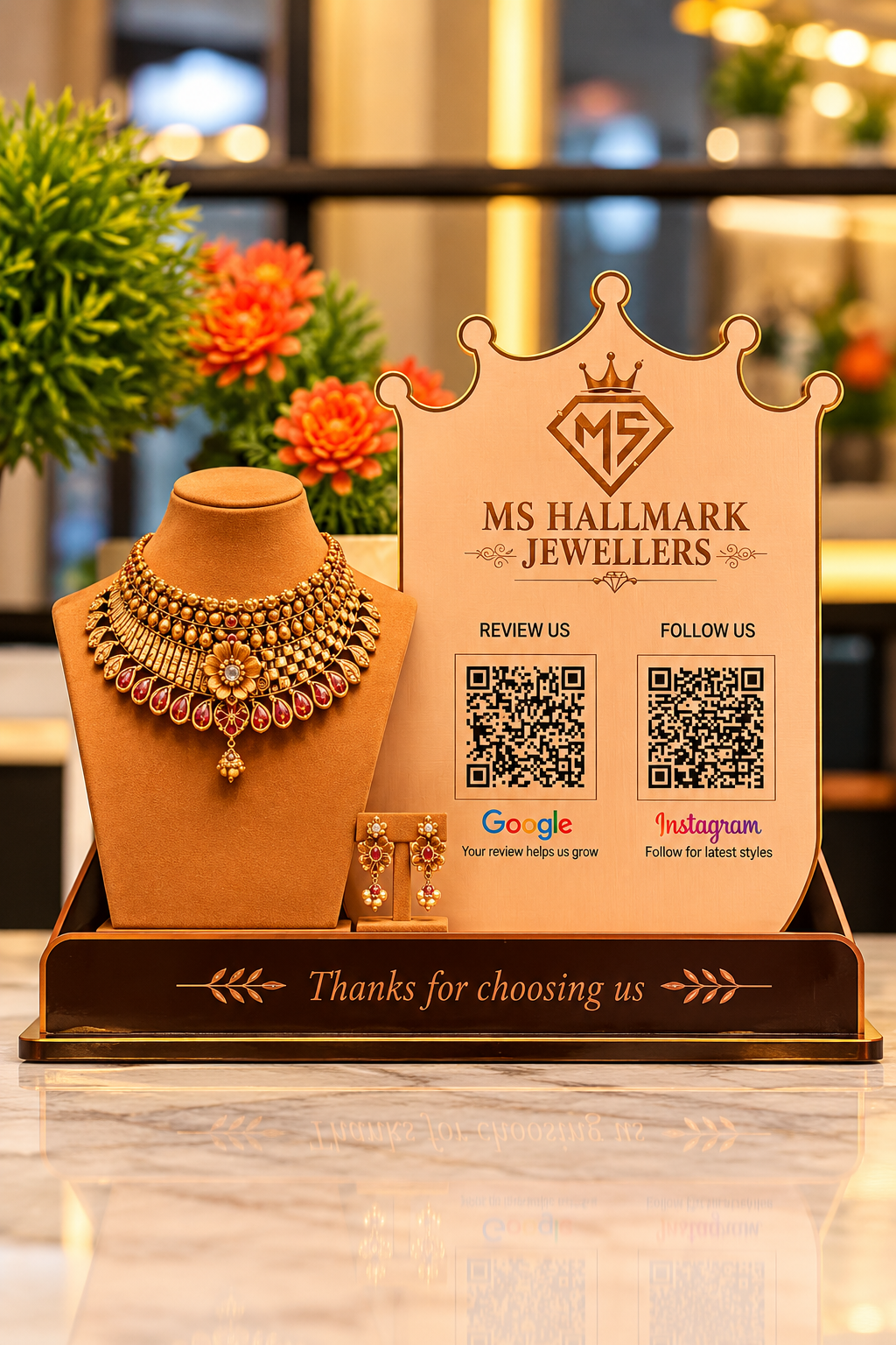 2 QR Premium Jewellery Standee